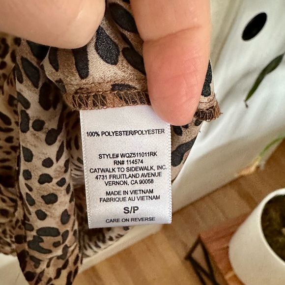 Nordstrom Pleione Leopard Print Blouse - Picture 3 of 4
